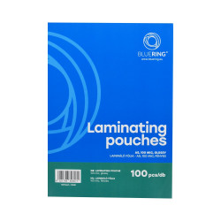 Lamináló fólia A5, 154x216mm, 100 micron 100 db/doboz, Bluering® Irodatechnika, kellékei Bluering