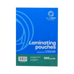 Lamináló fólia A5, 154x216mm, 100 micron 100 db/doboz, Bluering® Irodatechnika, kellékei Bluering