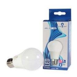 Led 8W A60, E27 806 lm 6500k Led izzó Blue Light Iroda üzemeltetés, munkavédelem Blue Light