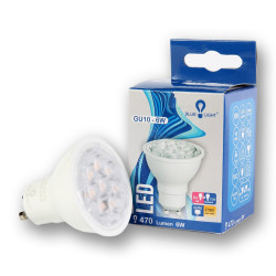 Led 6W GU10 2700k 470lm Blue Light Iroda üzemeltetés, munkavédelem Blue Light