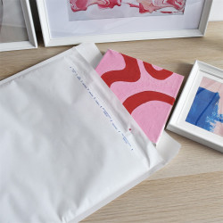 Légpárnás tasak 20/K szilikon külső méret 370x480mm, belső méret 350x470mm, Bluering® fehér