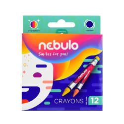 Zsírkréta készlet, Nebulo, 12 klf. szín Író- irodaszer, papíráru Nebulo