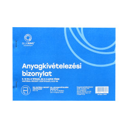 Készletkivételezési bizonylat A5, 25x4lapos 8 tételes B.12-114 Bluering® Író- irodaszer, papíráru Bluering
