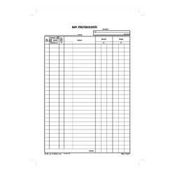 Napi pénztárjelentés A4, 25x2+2 lapos tömb B.13-25/VX Író- irodaszer, papíráru Egyéb