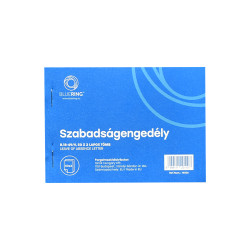Szabadságengedély A6 50x2lapos B.18-49/V Bluering® Író- irodaszer, papíráru Bluering