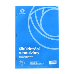 Kiküldetési rendelvény a hivatali, üzleti utazás költségtérítéshez A4, álló 25x2lapos B.18-73/UJ Bluering® Író- irodaszer, papíráru Bluering