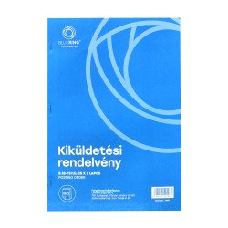 Kiküldetési rendelvény a hivatali, üzleti utazás költségtérítéshez A4, álló 25x2lapos B.18-73/UJ Bluering® Író- irodaszer, papíráru Bluering