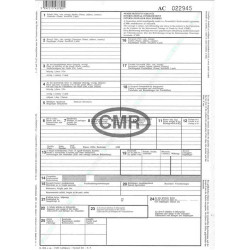 CMR nemzetközi fuvarlevél A4, 6lapos garnitúra B.CMR/6 Író- irodaszer, papíráru Bluering