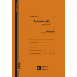 Építési napló 25x3lapos +9 db 3lapos garnitúra B.ÉTI.820/V Író- irodaszer, papíráru Nyomell