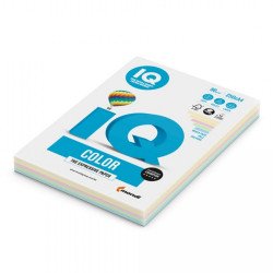 Másolópapír, színes, A4, 80g. vegyes színek IQ 4x25ív/csomag, pasztell, 4 klf. szín