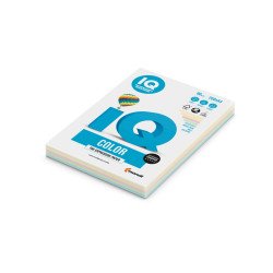 Másolópapír, színes, A4, 80g. vegyes színek IQ 4x25ív/csomag, pasztell, 4 klf. szín Író- irodaszer, papíráru IQ