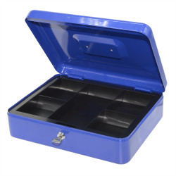 Pénzkazetta fém 300x90x240mm nagy Bluering® kék Író- irodaszer, papíráru Bluering