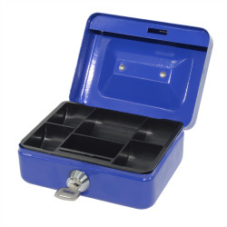 Pénzkazetta fém 125x55x95 mm kicsi Bluering® kék Író- irodaszer, papíráru Bluering