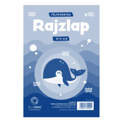 Rajzlap A4, félfamentes fóliázva Bluering® 10 ív/csomag, Író- irodaszer, papíráru Bluering