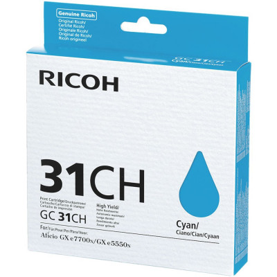 Ricoh  GC31 tintapatron cyan ORIGINAL 4,8K