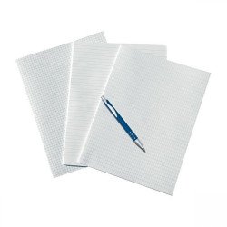 Rovatolt papír A3, 20ív/csomag, A4, méretre hajtva Bluering® kockás Gyűrűskönyv betét, rovatoltpapír Bluering