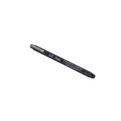 PointLiner tűfilc 0,05mm, S20P-05A Pentel fekete Író- irodaszer, papíráru Pentel