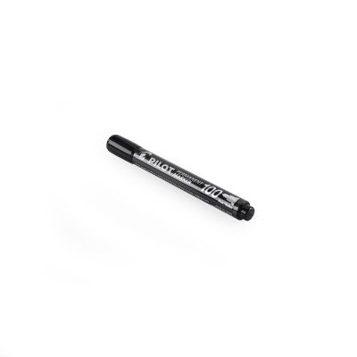 Alkoholos marker M 1mm, kerek hegyű,   Pilot 100 fekete