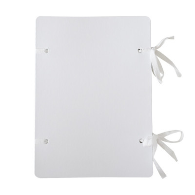 Szalagos irományfedél A4, 1050g. 1m szalaggal, címke nélkül, Bluering®, fehér