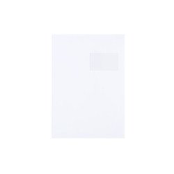 Boríték TC/4 szilikonos bélésnyomott jobb ablak 50x100mm ablak jobb oldalról 20mm felülről 52mm Bluering® fehér