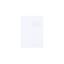 Boríték TC/4 szilikonos bélésnyomott jobb ablak 50x100mm ablak jobb oldalról 20mm felülről 52mm Bluering® fehér Boríték Bluering