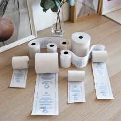 Hőpapír 57 mm széles, 18fm hosszú, cséve 12mm, 10 tekercs/csomag, ( 57/40 ) BPA mentes Bluering®