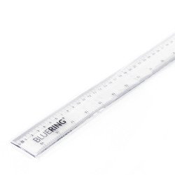 Vonalzó 50cm, műanyag Bluering® Író- irodaszer, papíráru Bluering