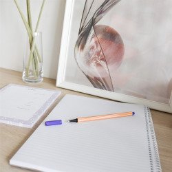 Rostirón, tűfilc vízbázisú, 0,5mm, hatszögletű test, Bluering® lila