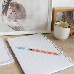 Rostirón, tűfilc vízbázisú, 0,5mm, hatszögletű test, Bluering® világoskék