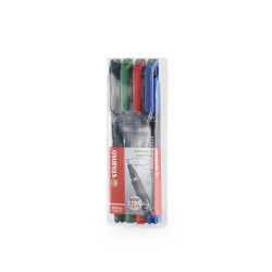 Alkoholos marker készlet 0,4mm, STABILO OHPen S, 4 klf. szín Író- irodaszer, papíráru Stabilo