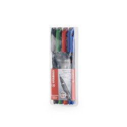 Alkoholos marker készlet 0,4mm, STABILO OHPen S, 4 klf. szín Író- irodaszer, papíráru Stabilo