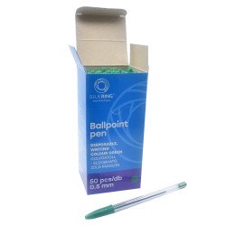 Golyóstoll eldobható kupakos Bluering® , írásszín zöld Golyóstoll Bluering