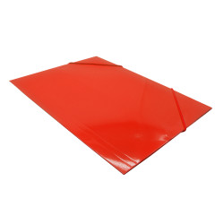 Gumis mappa A4, 300g. karton sarok gumírozással Bluering®, piros Gumis mappa Bluering