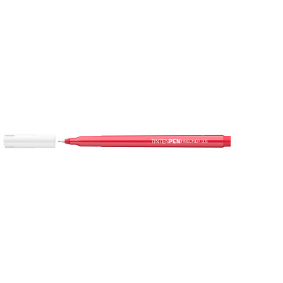 Rostirón, tűfilc vízbázisú, 0,5mm, kerek test, Tinten Pen Ico piros