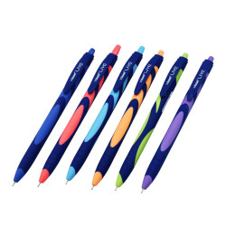 Golyóstoll nyomógombos gumírozott test Vinson Live F20 vegyes displ 36 db, írásszín kék