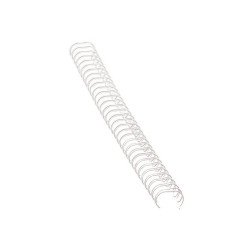 Fém spirál 3:1, 6mm, 21-35lap, Fellowes® 100 db/doboz, fehér