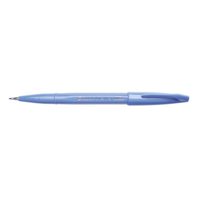 Ecsettoll, kalligrafikus hajlékony hegyű, Pentel SES15C-S világoskék