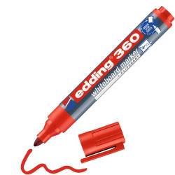 Táblamarker 1,5-3mm, kerek Edding 360 piros