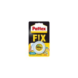 Ragasztószalag kétoldalas, 19mmx1,5 m, Henkel Pattex Fix 80 kg Javítás, ragasztás, csomagolás Pattex
