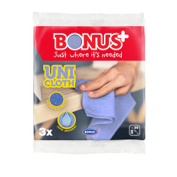 Törlőkendő kevertszálas 3 db/csomag Uni Bonus_B179 Iroda üzemeltetés, munkavédelem Bonus