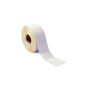 Etikett címke thermo, 45x12mm, tekercses, TTR Coated 3210 címke/tekercs fehér