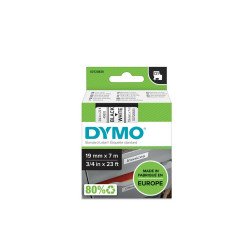 Feliratozógép szalag Dymo D1 S0720830/45803 19mmx7m ORIGINAL fekete/fehér Feliratozógép szalag Dymo