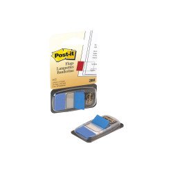 Jelölőcímke 25,4x43,2mm, 50lap műanyag, 3M 680-2 kék Író- irodaszer, papíráru 3M
