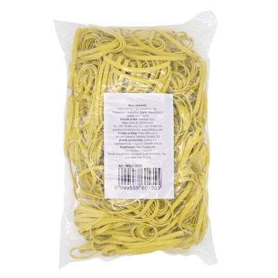 Gumigyűrű 63,5mmx5mm, 1kg/csomag, postázó gumi SÁRGA