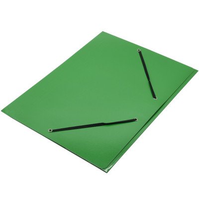 Gumis mappa A4, 400g. karton Glossy zöld