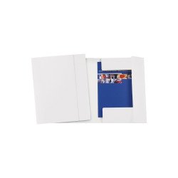 Gumis mappa A4, 600g. FC karton Fornax Glossy fehér Gumis mappa Fornax