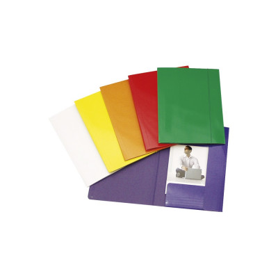 Gumis mappa A4, 600g. FC karton Glossy zöld