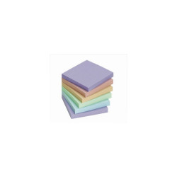 Jegyzettömb öntapadó, 75x75mm, 6 x100lap, Info Notes, pastell mix, kék, zöld, rózsa Író- irodaszer, papíráru Info Notes