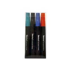 Alkoholos marker Foroffice, kerek hegyű hegyű, 1,5-3mm, 4 db-os készlet, Író- irodaszer, papíráru Foroffice