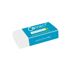 Radír Connect fehér (39x17x12mm,) 36 db/ kínáló doboz Író- irodaszer, papíráru Connect